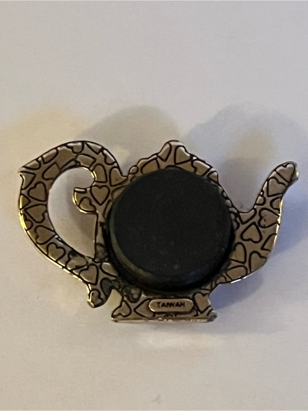 Vintage Brighton Silver Tone Teapot Magnet Ornate Scroll Repousse Collectible - Picture 3 of 4